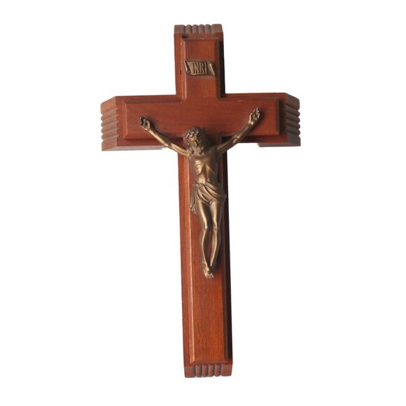 Vintage Wood Sick Call Crucifix Religion Catholic Catholicism - Picture 4 of 7